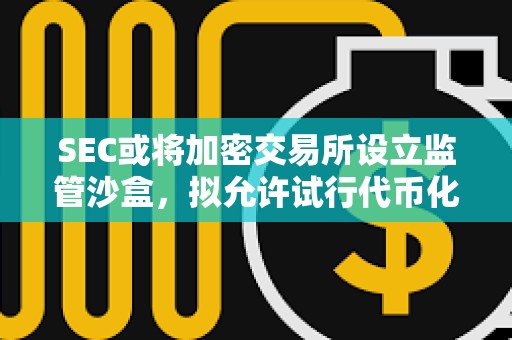 SEC或將加密交易所設立監管沙盒，擬允許試行代幣化證券交易