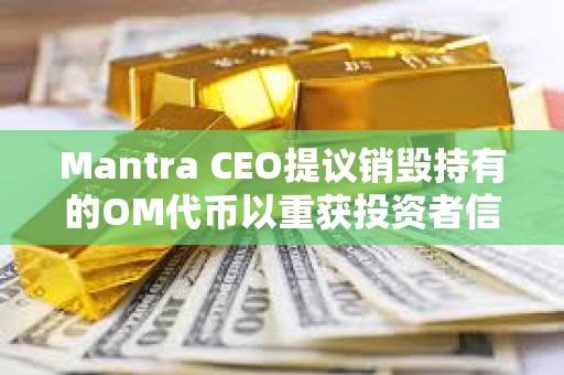 Mantra CEO提議銷毀持有的OM代幣以重獲投資者信任