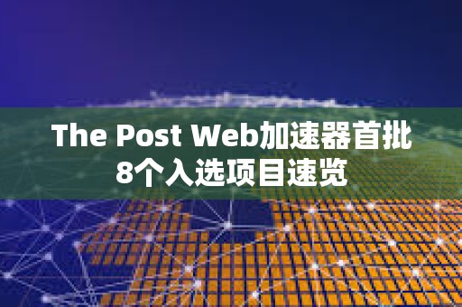 The Post Web加速器首批8個入選項目速覽