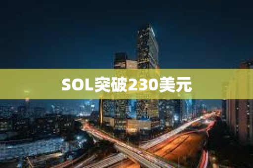 SOL突破230美元