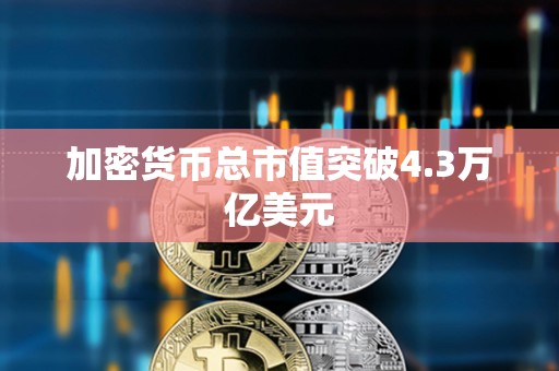 加密貨幣總市值突破4.3萬億美元