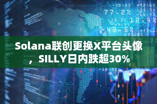 Solana聯創更換X平臺頭像，SILLY日內跌超30%