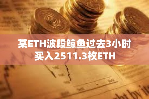 某ETH波段鯨魚(yú)過(guò)去3小時(shí)買(mǎi)入2511.3枚ETH