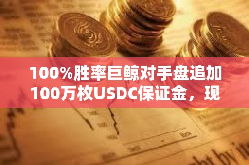 100%勝率巨鯨對手盤追加100萬枚USDC保證金，現浮虧407萬美元