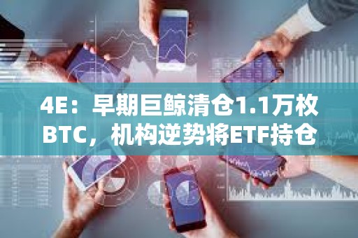 4E：早期巨鯨清倉(cāng)1.1萬(wàn)枚BTC，機(jī)構(gòu)逆勢(shì)將ETF持倉(cāng)抬至40%