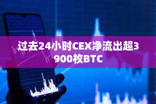 過去24小時CEX凈流出超3900枚BTC