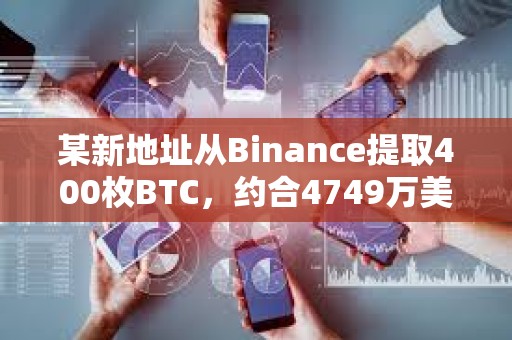 某新地址從Binance提取400枚BTC，約合4749萬美元
