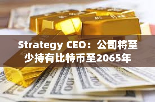 Strategy CEO：公司將至少持有比特幣至2065年