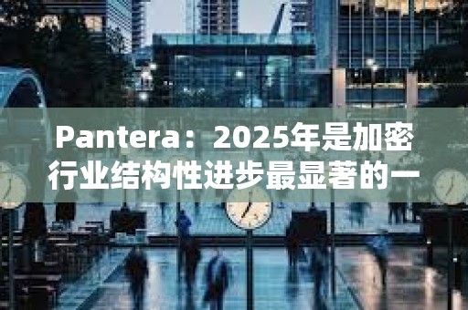 Pantera：2025年是加密行業結構性進步最顯著的一年