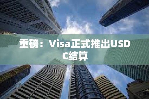 重磅:Visa正式推出USDC結算 重磅:Visa正式推出USDC結算