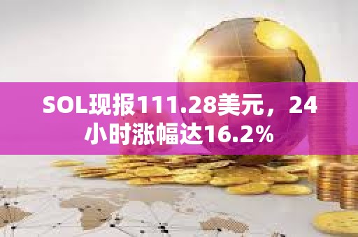 SOL現報111.28美元，24小時漲幅達16.2%