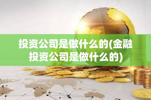投資公司是做什么的(金融投資公司是做什么的) 投資公司是做什么的(金融投資公司是做什么的)