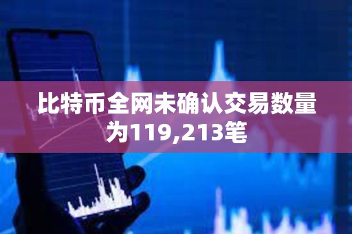 比特幣全網未確認交易數量為119,213筆