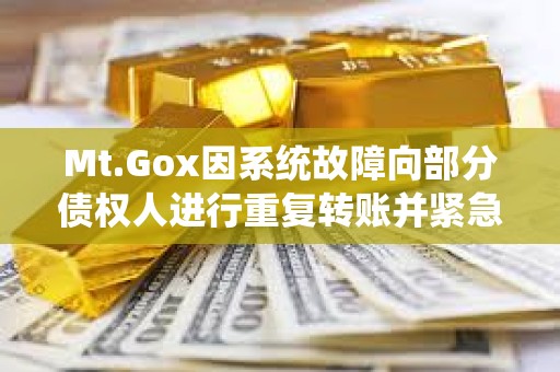 Mt.Gox因系統(tǒng)故障向部分債權(quán)人進(jìn)行重復(fù)轉(zhuǎn)賬并緊急要求退款