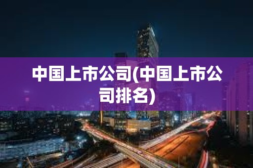 中國上市公司(中國上市公司排名)