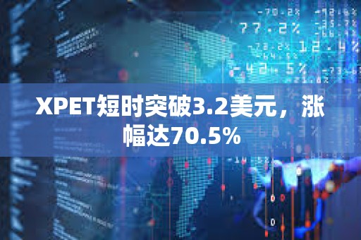 XPET短時突破3.2美元，漲幅達70.5%