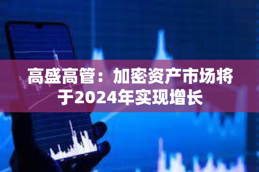 高盛高管：加密資產市場將于2024年實現增長