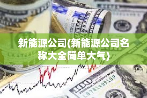 新能源公司(新能源公司名稱大全簡單大氣)