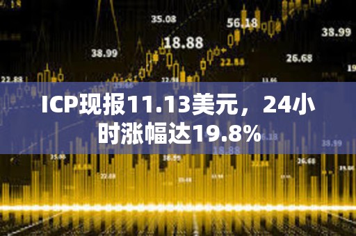 ICP現報11.13美元，24小時漲幅達19.8%