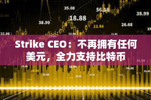 Strike CEO：不再擁有任何美元，全力支持比特幣