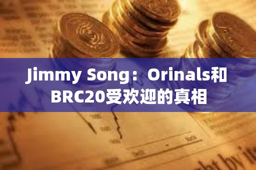Jimmy Song：Orinals和BRC20受歡迎的真相