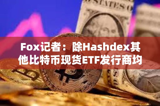 Fox記者：除Hashdex其他比特幣現貨ETF發行商均已更新申請文件