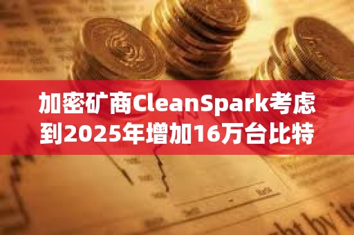 加密礦商CleanSpark考慮到2025年增加16萬臺比特幣礦機 加密礦商CleanSpark考慮到2025年增加16萬臺比特幣礦機