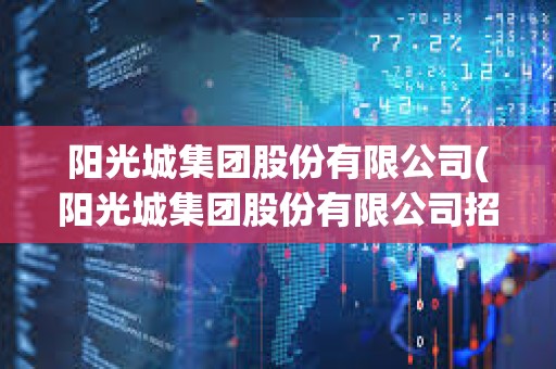 陽光城集團股份有限公司(陽光城集團股份有限公司招聘)