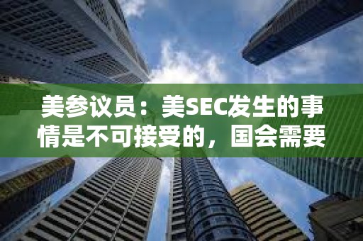 美參議員：美SEC發生的事情是不可接受的，國會需要答案