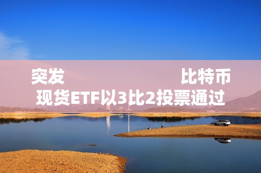 突發                         比特幣現貨ETF以3比2投票通過