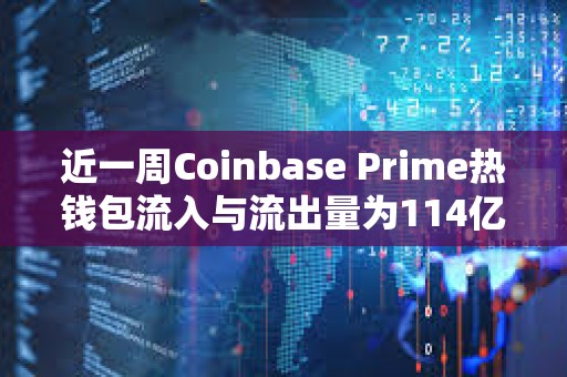 近一周Coinbase Prime熱錢包流入與流出量為114億美元