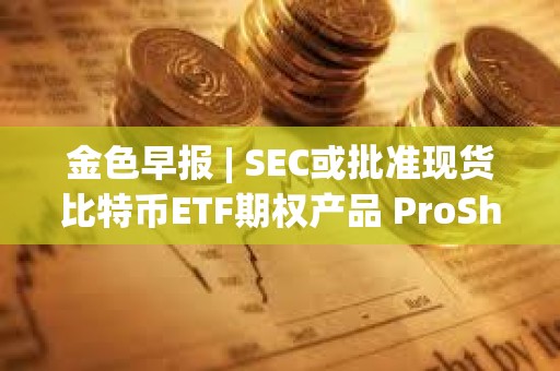 金色早報 | SEC或批準現貨比特幣ETF期權產品 ProShares遞交杠桿類現貨比特幣ETF申請 金色早報 | SEC或批準現貨比特幣ETF期權產品 ProShares遞交杠桿類現貨比特幣ETF申請