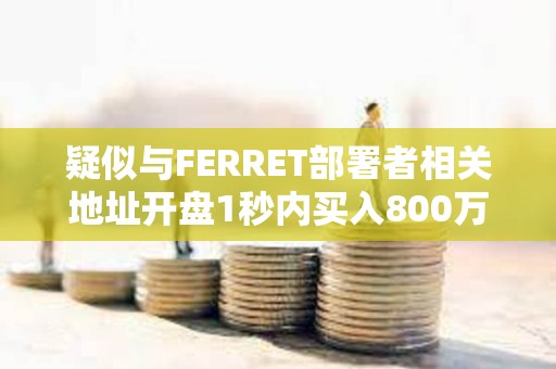 疑似與FERRET部署者相關地址開盤1秒內買入800萬枚FERRET，浮盈55萬美元