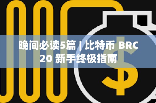 晚間必讀5篇 | 比特幣 BRC20 新手終極指南