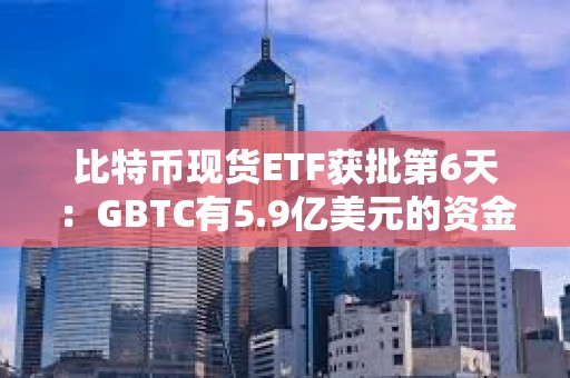比特幣現貨ETF獲批第6天:GBTC有5.9億美元的資金流出 比特幣現貨ETF獲批第6天:GBTC有5.9億美元的資金流出