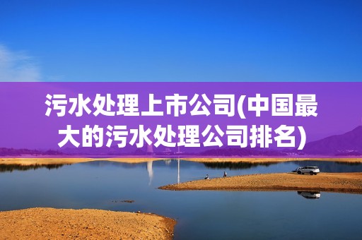 污水處理上市公司(中國最大的污水處理公司排名) 污水處理上市公司(中國最大的污水處理公司排名)