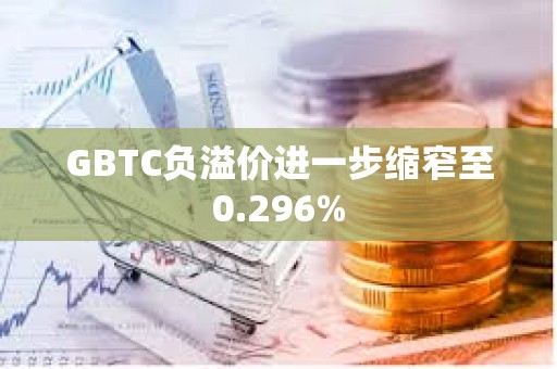 GBTC負溢價進一步縮窄至0.296%