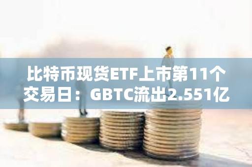 比特幣現貨ETF上市第11個交易日：GBTC流出2.551億美元