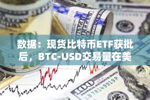 數據：現貨比特幣ETF獲批后，BTC-USD交易量在美股收盤時段飆升