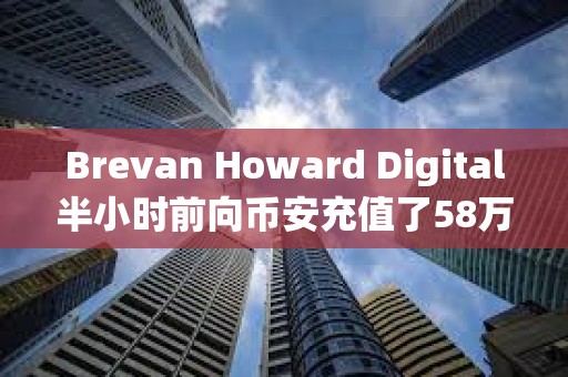 Brevan Howard Digital半小時前向幣安充值了58萬枚LDO