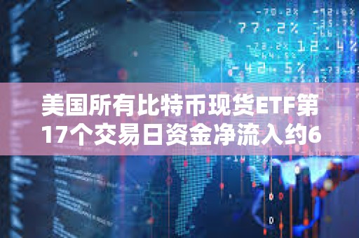美國所有比特幣現(xiàn)貨ETF第17個交易日資金凈流入約6800萬美元