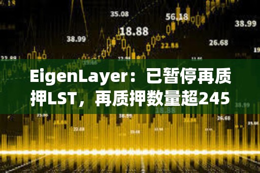 EigenLayer：已暫停再質押LST，再質押數量超245萬枚ETH