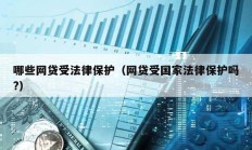 哪些網貸受法律保護（網貸受國家法律保護嗎?）