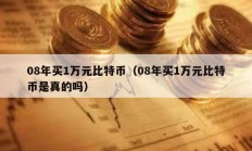 08年買1萬(wàn)元比特幣（08年買1萬(wàn)元比特幣是真的嗎）