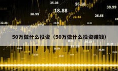 50萬(wàn)做什么投資（50萬(wàn)做什么投資賺錢）