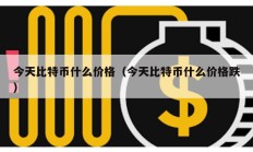 今天比特幣什么價格（今天比特幣什么價格跌）