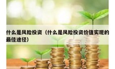 什么是風險投資（什么是風險投資價值實現的最佳途徑）