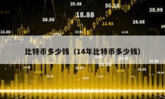 比特幣多少錢（14年比特幣多少錢）