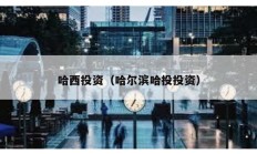 哈西投資（哈爾濱哈投投資）