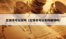 比特幣可以買嗎（比特幣可以買嗎賺錢嗎）